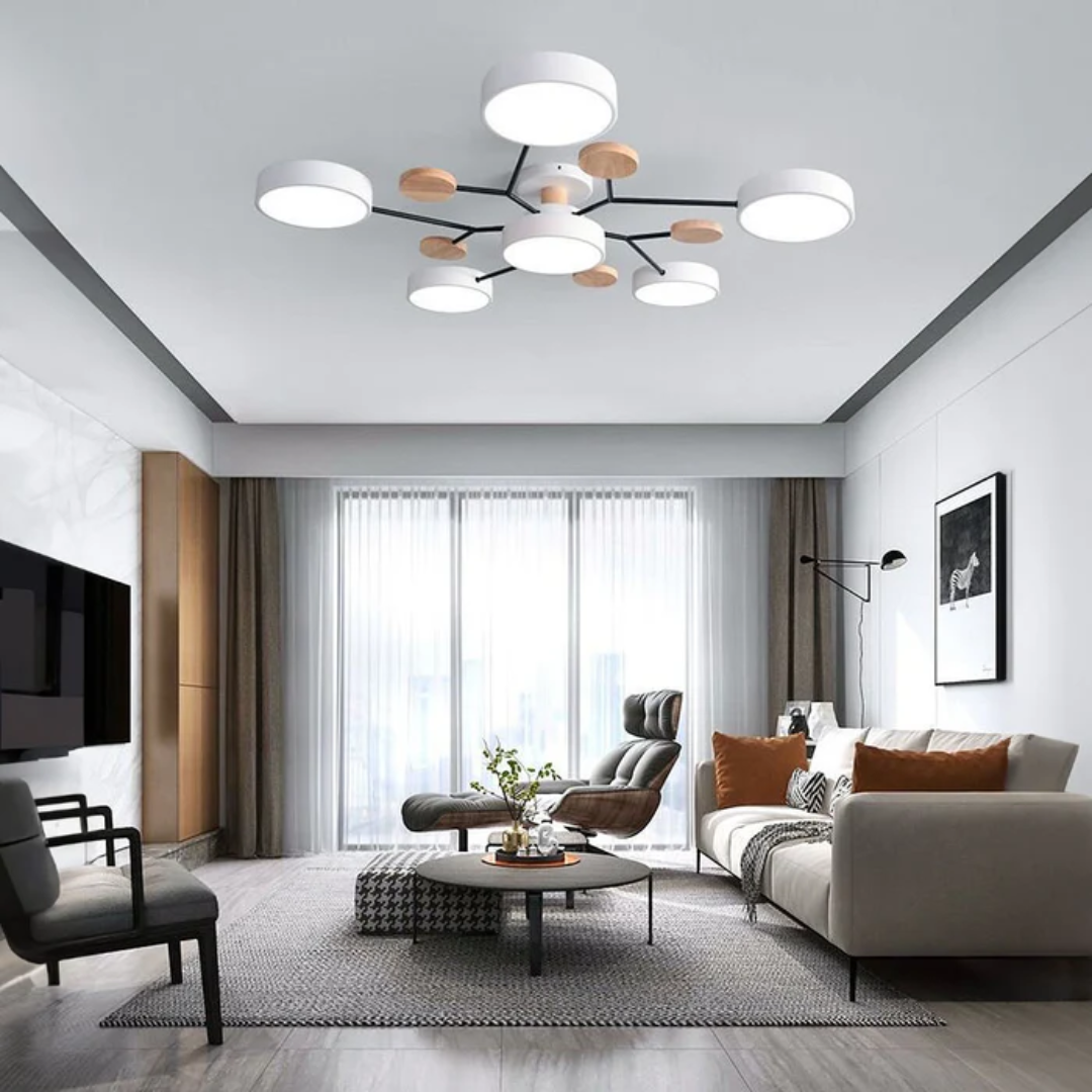 Plafonnier LED Design Moderne Éclairant - Image 12
