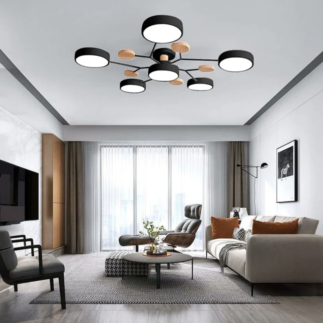 Plafonnier LED Design Moderne Éclairant - Image 9