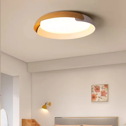 Plafond lumineux en bois design naturel - Image 2